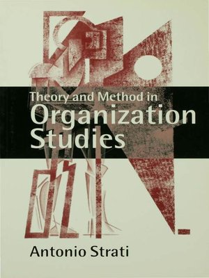 cover image of Theory and Method in Organization Studies